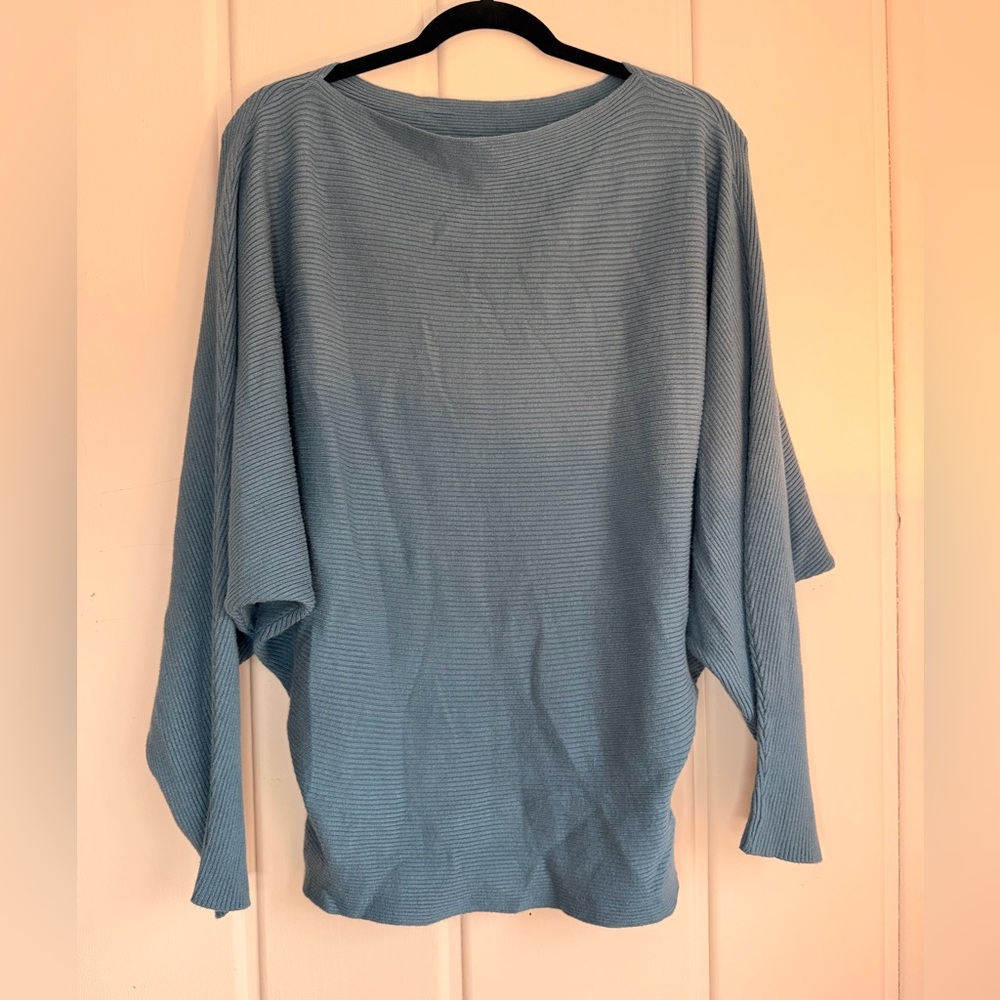 Blue Women's batwing sweater